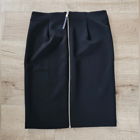 CARMEN MARC VALVO Black Pencil Skirt Size 12 - Picture 2 of 8